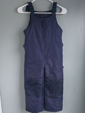 Women's Navy Insulated Snow Bib Overalls